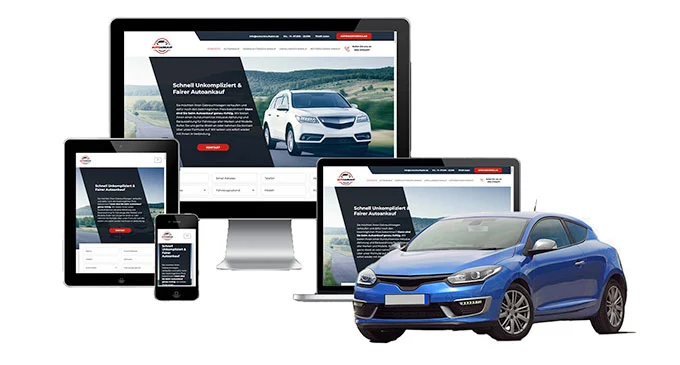 ankauf mobil Ankaufseite mobil – Autoankauf Grevesmühlen mit rotem PKW